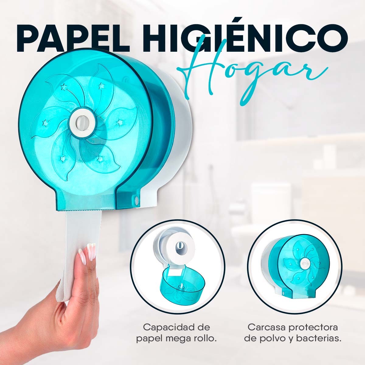 Dispensador de Papel Higiénico Hogar