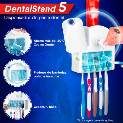 Dispensador de crema dental  para 5 cepillos